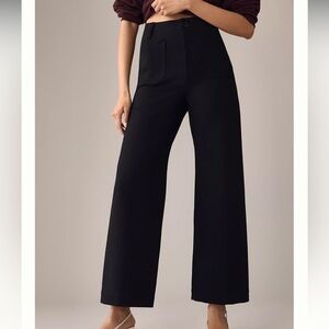 Maeve Black Wide-Leg Pants